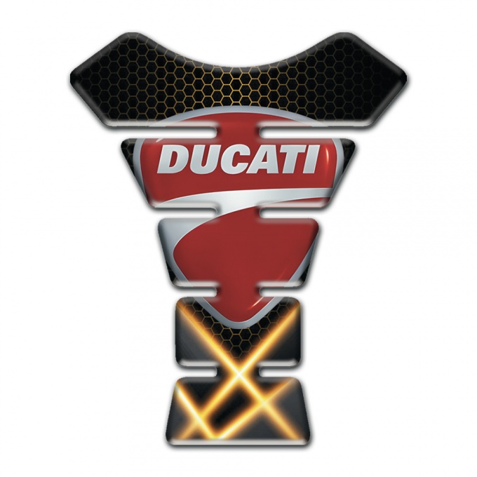 Ducati  Tank Pad Protector Orange Lights Edition 