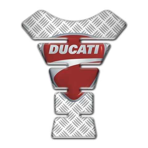 Ducati Tank Protector Crossed Patterns Design with Classic Logo Style 