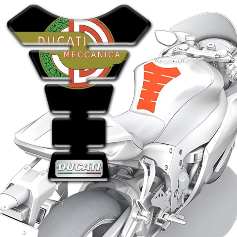 Ducati Tank Fuse Black Base New Modern logo 