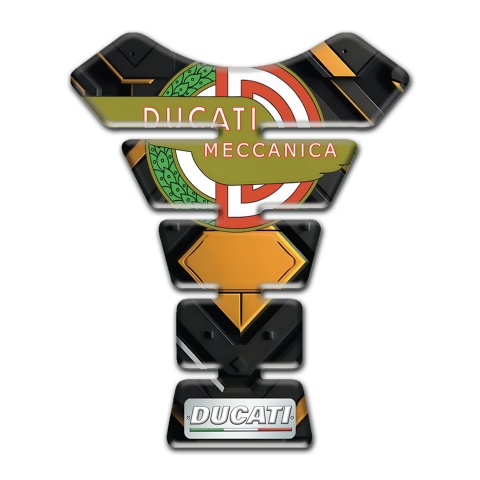 Ducati Tank Fuse Yellow Rhombus Design New Logo Style 