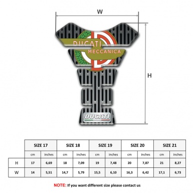 Ducati  Tank Protector Gray Ornament Print with New Logo Design 