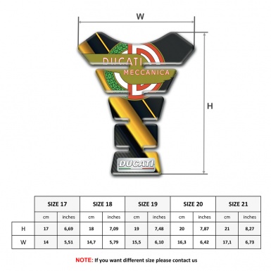 Ducati Tank Fuse Yellow Diagonal Patterns Background with New Logo 