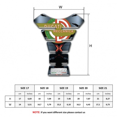 Ducati Tank Pad Motorbike Torn Effect Base with New Logo Style 