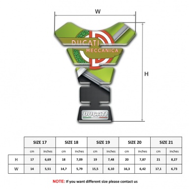 Ducati Tank Fuse Green Black Base and Modern Logo Style 