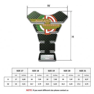 Ducati Tank Protector Green Dots Base Modern Logo Style 