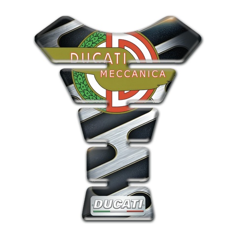 Ducati Tank Fuse Metal Detail Base Style and Modern Logo 