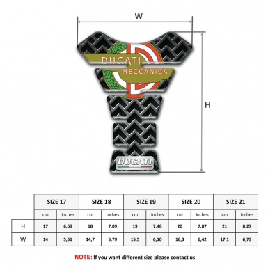 Ducati Tank Protector Metal Grid Base and Modern Logo Style 