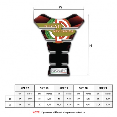 Ducati Tank Fuse Red Waves Effect with Modern Logo 