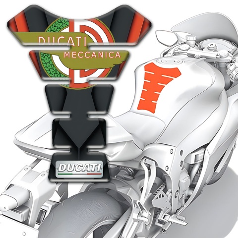 Ducati Tank Pad Motorbike Racing Edition with New Logo Style 