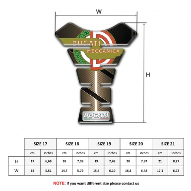 Ducati Tank Protector Bronze Design with New Log Style 