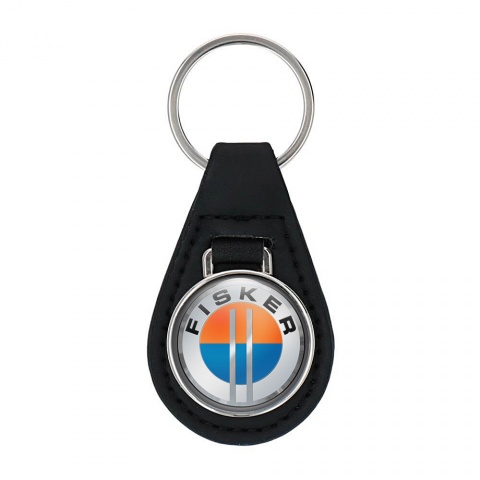 Karma Fisker Keychain Leather Silver Ring Color Edition 