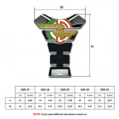 Ducati Anti Slip Sticker Tank Guard Pads with Modern Logo Design 