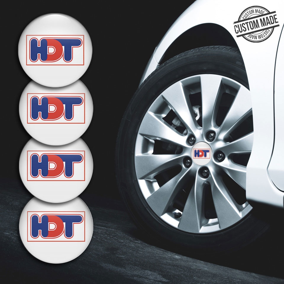 HDT Emblems for Wheel Center Caps White Special Logo Edition | Wheel ...