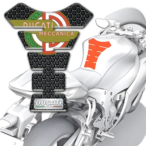 Ducati Tank Protector Perforated Steel Base Modern Log 