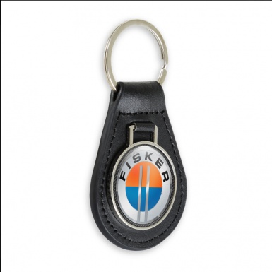Karma Fisker Key Fob Leather Silver Carbon Ring Edition