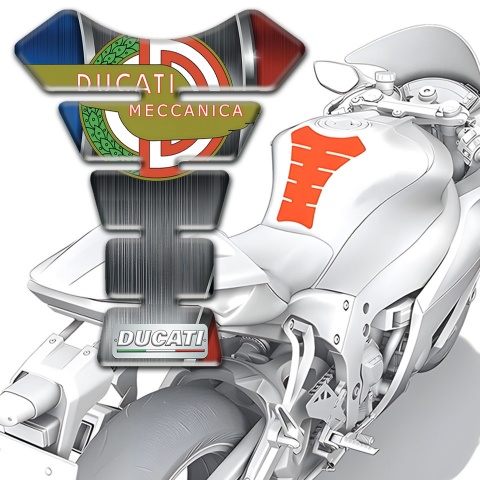 Ducati Tank Guard Pads Stylish Base Modern Log Style 