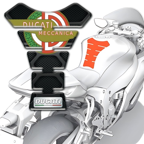 Ducati Tank Fuse Dark Base Meccanica Logo Motive 