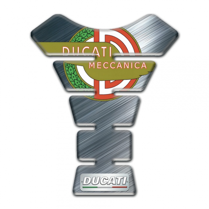 Ducati  Tank Pad Motorbike Polished Surface base Meccanica Logo Style 