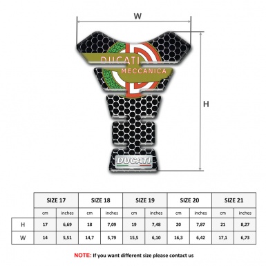 Ducati Tank Fuse Meccanica Logo Motive Perforated Steel Design 