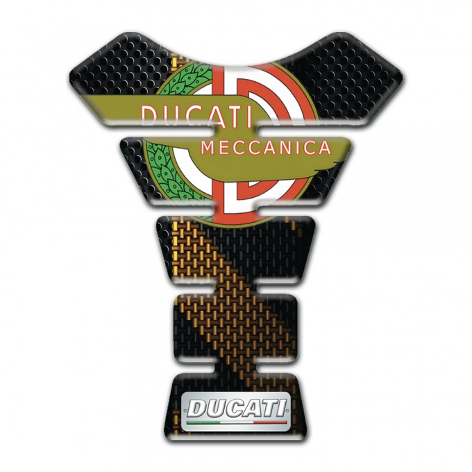 Ducati Tank Fuse Black Brown Decor Base Meccanica Logo 