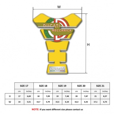 Ducati Tank Fuse High-Quality Yellow Type 