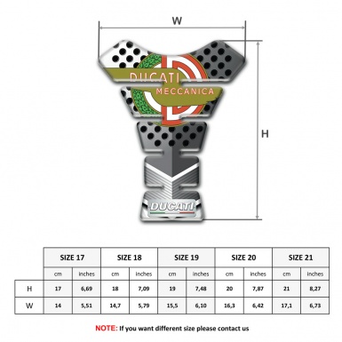 Ducati Tank Pad Motorbike Perforated Design Model 