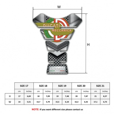 Ducati Tank Fuse Racing Edition Model Meccanica Logo Design