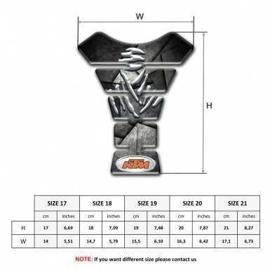 KTM Tank Guard Pads Gray Black Mixed Colors Edition