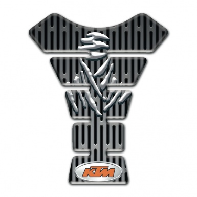 KTM Tank Guard Pads Gray Ornament Base Samurai Logo Style 