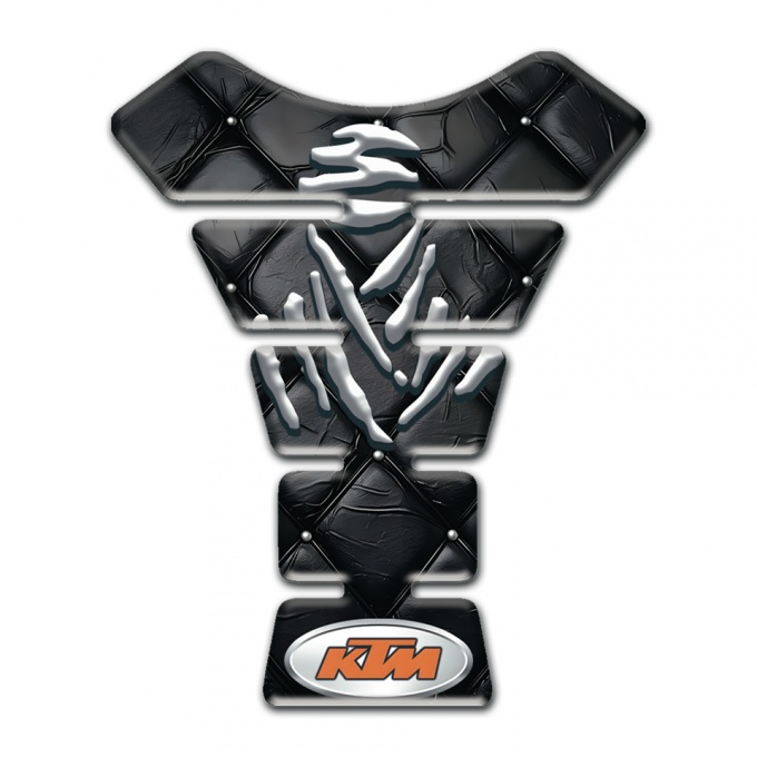 KTM Tank Pad Protector Black Skin effect Design 