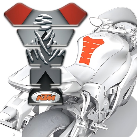 KTM Tank Fuse Stylish Gray Red Design 