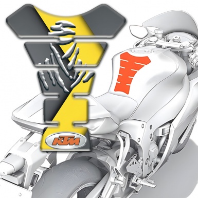 KTM Tank Fuse Yellow Gray Base Samurai Edition 