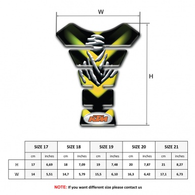 KTM Tank Guard Pads Black with Green Yellow Details Design 