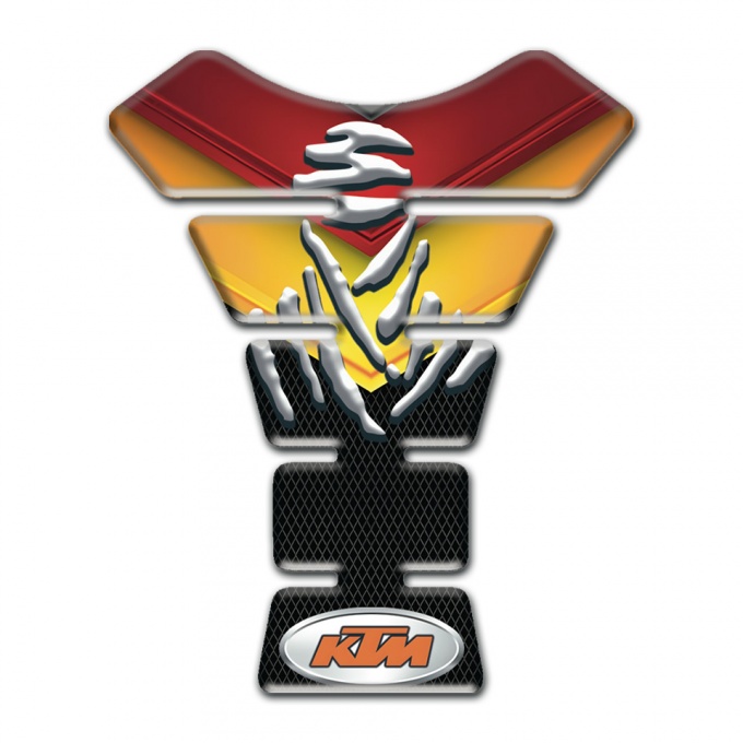KTM Tank Protector Fire Colors Effect Design 
