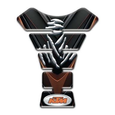 KTM Tank Pad Protector Black Brown Design 
