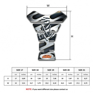 KTM Tank Pad Motorbike High-Quality Model