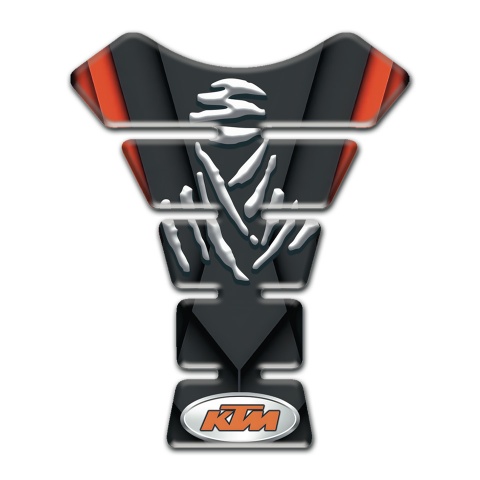 KTM Tank Pad Protector Black Orange Base Samurai Edition 