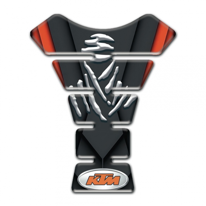 KTM Tank Pad Protector Black Orange Base Samurai Edition 