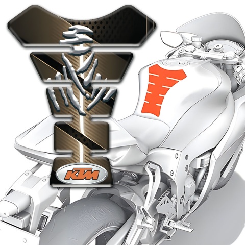 KTM Tank Pad Motorbike Bronze Design 