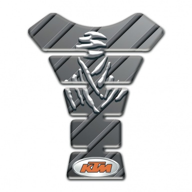 KTM Tank Fuse Gray Diagonal Patterns Design 