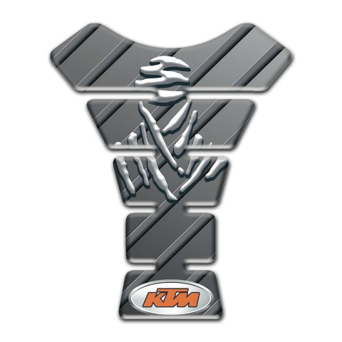 KTM Tank Fuse Gray Diagonal Patterns Design 