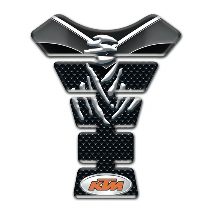 KTM Tank Pad Protector Silicone Sticker Samurai Style 