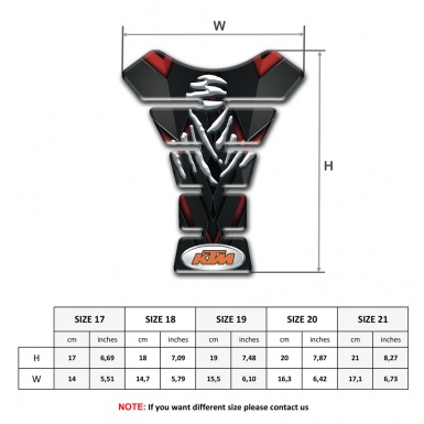 KTM Tank Protector Samurai Logo Style 
