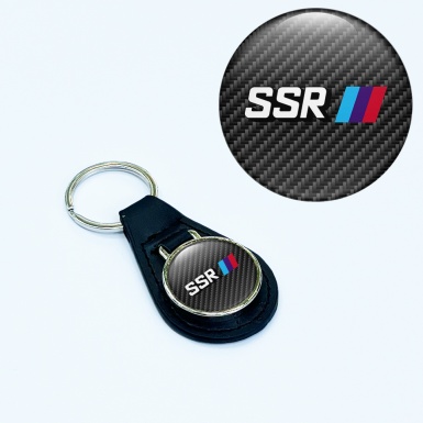 SSR Leather Keychain Graphite Carbon Color Edition