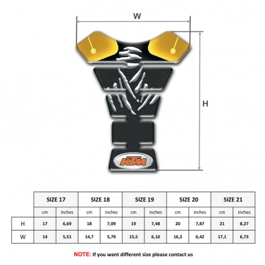 KTM Tank Fuse Motorcycle Anti Slip Sticker 