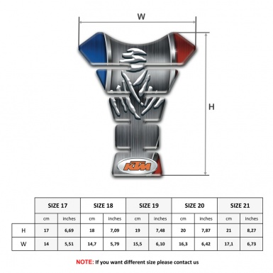 KTM Tank Pad Motorbike Samurai Logo High End Model 
