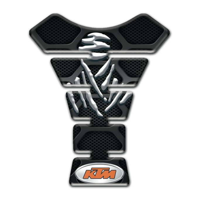 KTM Tank Protector Dark Black Gray Design 