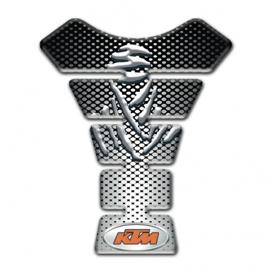 KTM Tank Pad Protector Silver Black Print Design 