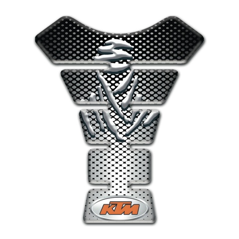 KTM Tank Pad Protector Silver Black Print Design 