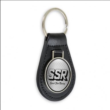 SSR Keychain Leather Silver Grill Black Edition